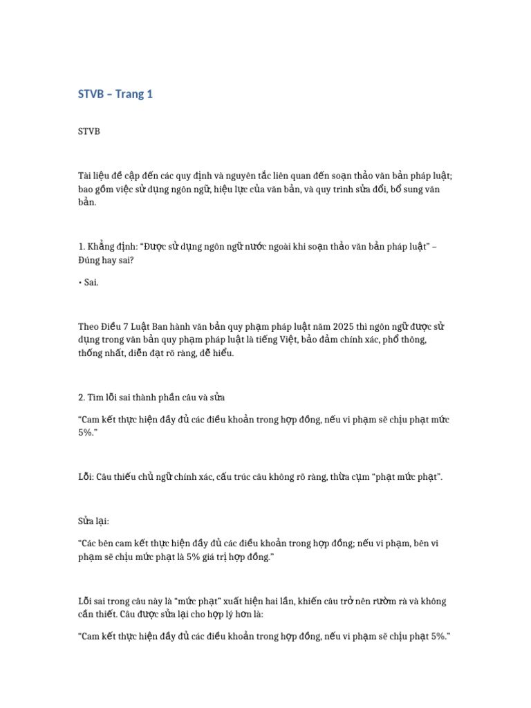 STVB Trang 1 | PDF