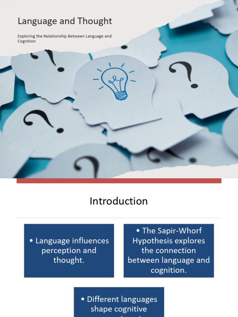 Language's Impact on Thought and Perception | PDF | English Language ...
