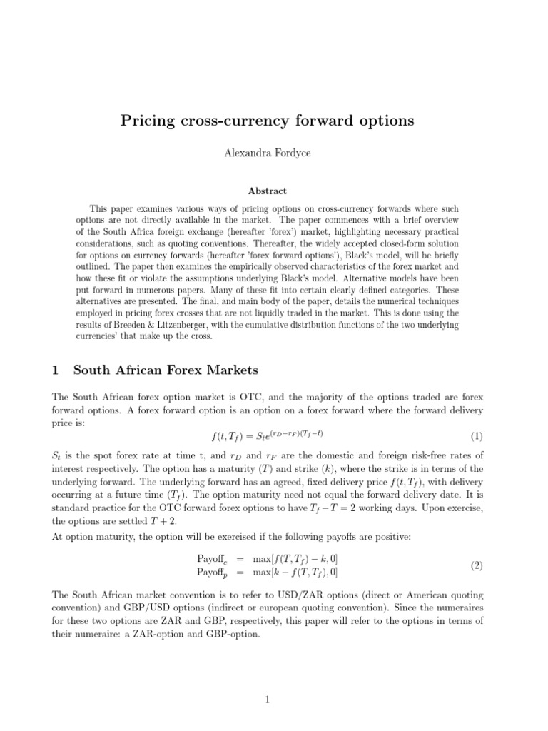 Very Good for Implied Volatility of FX Option | PDF | Moneyness ...