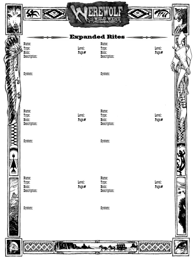 Expanded Rites Document Template | PDF