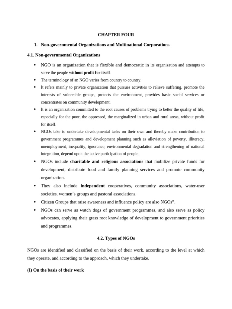 Chapter Four and Five | PDF | Multinational Corporation | United ...