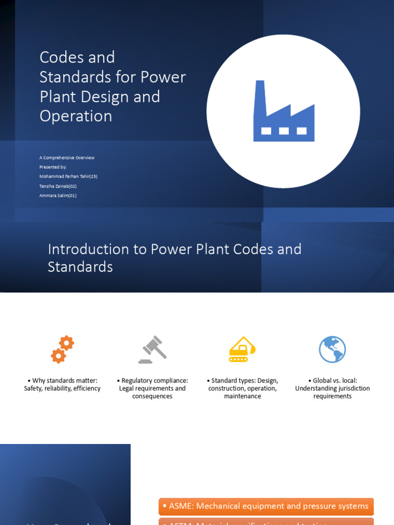 Power Plant Design Codes & Standards | PDF | Boiler