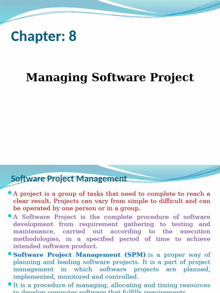 Software Project Management Overview | PDF | Risk | Business