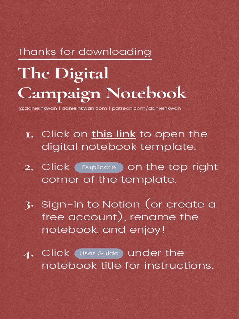 Download Instructions for DM Notebook | PDF
