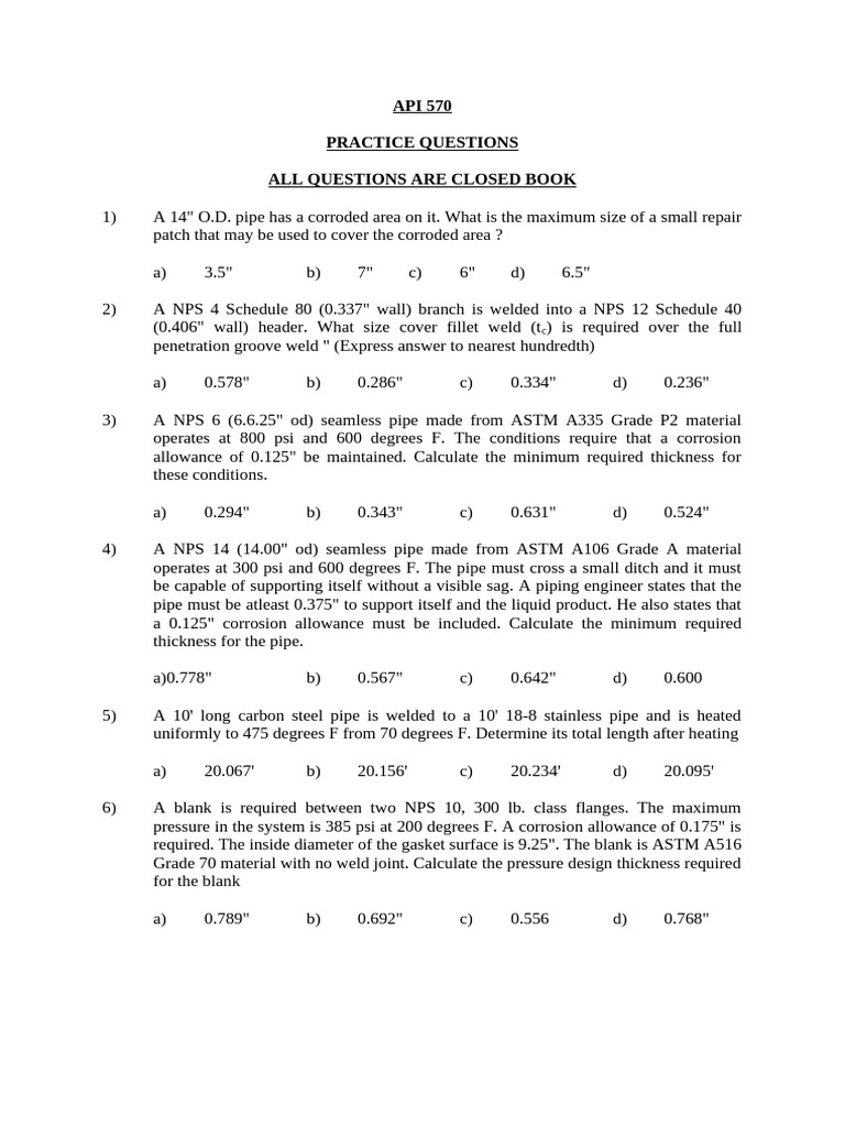 API 570_01 API 570 and B31.3 Practice | PDF | Pipe (Fluid Conveyance ...
