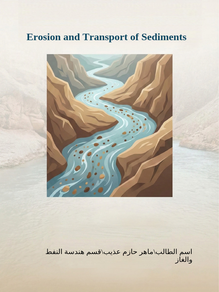 Erosion and Sediment Transport Explained | PDF | Erosion | River