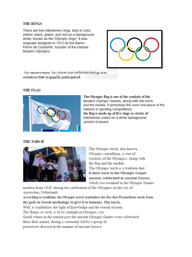 The Rings of the Olympic Games | PDF | Olympic Games | Multi Sport Events