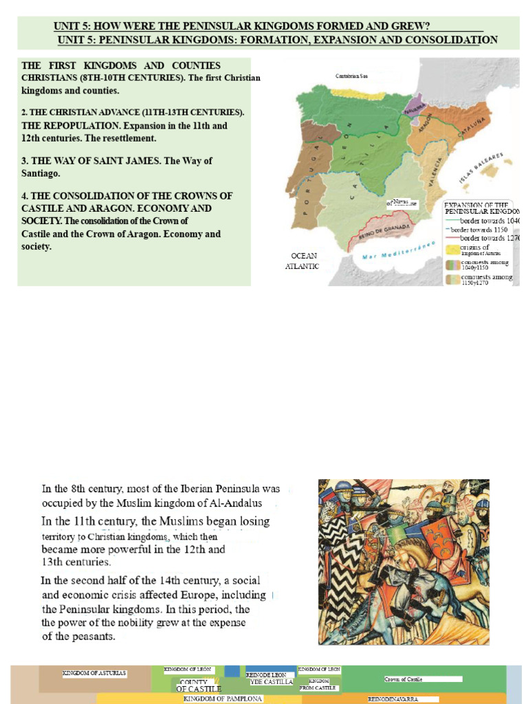 Formation and Growth of Peninsular Kingdoms | PDF | Iberian Peninsula