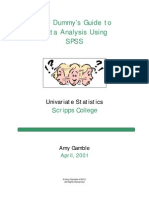 Dummy's Guide to Data Analysis Using SPSS
