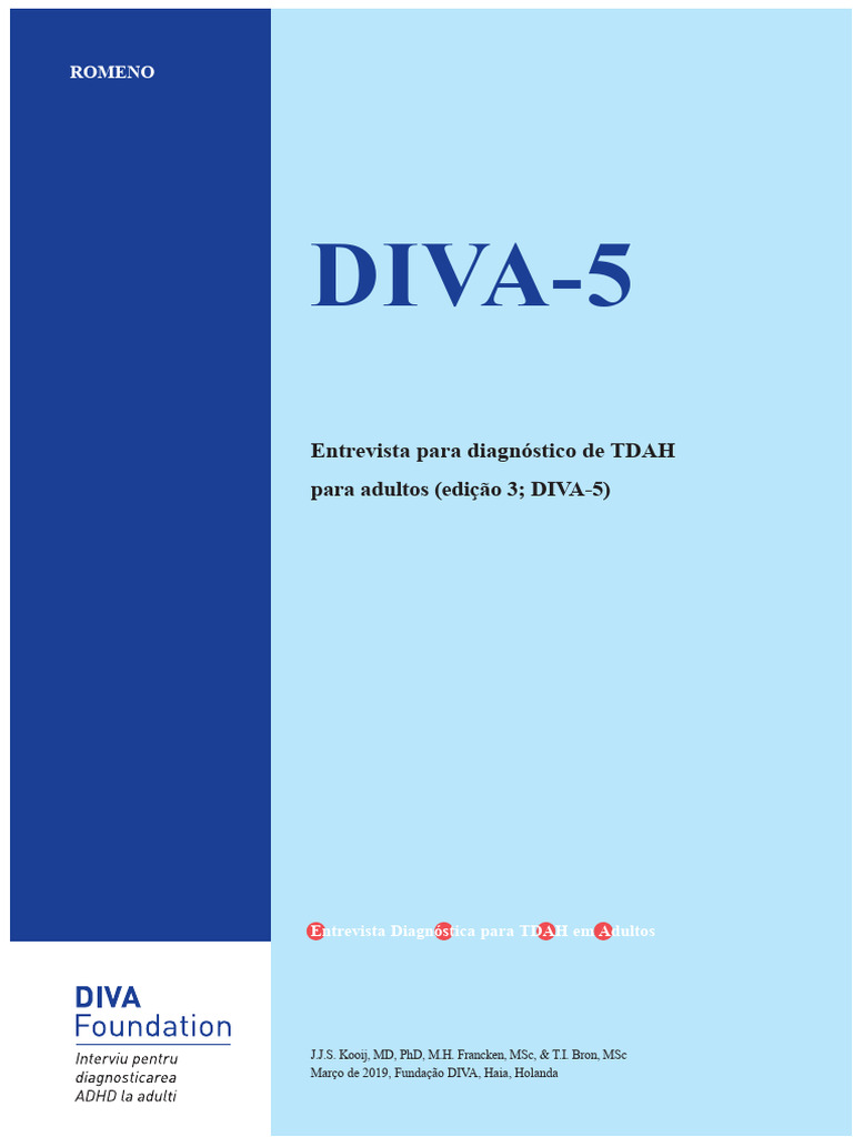 Entrevista DIVA-5 para Diagnóstico de TDAH | PDF | Transtorno de ...
