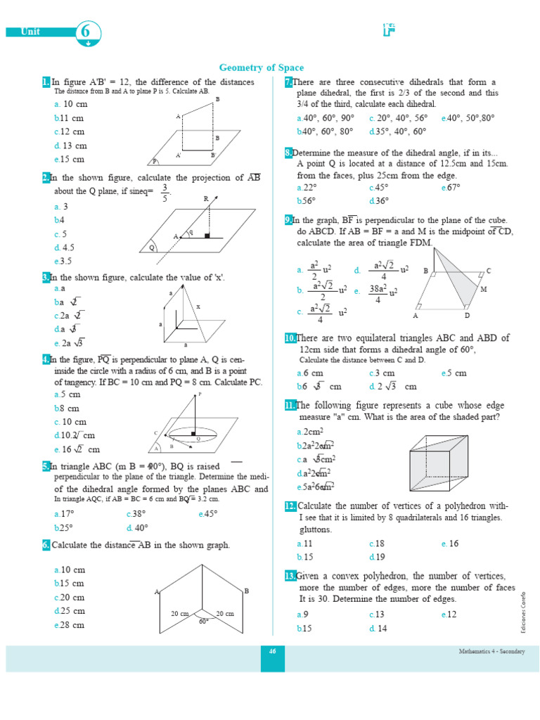 Space Geometry .pdf | PDF | Triangle | Geometry