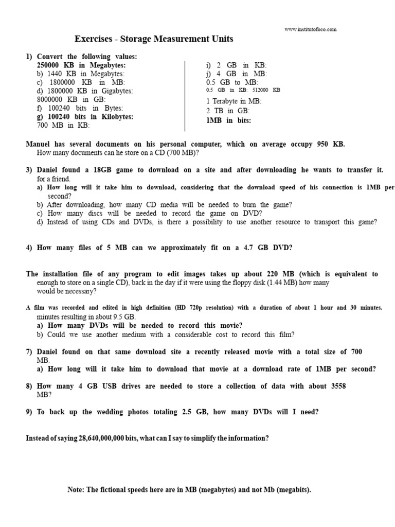 Exercises Bits and Bytes | PDF | Byte | Dvd