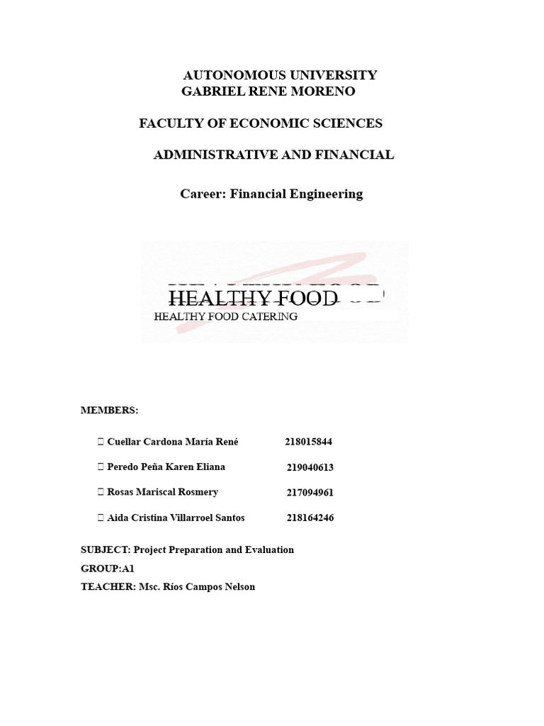Financial Engineering Project Evaluation | PDF | Chef | Market Segmentation