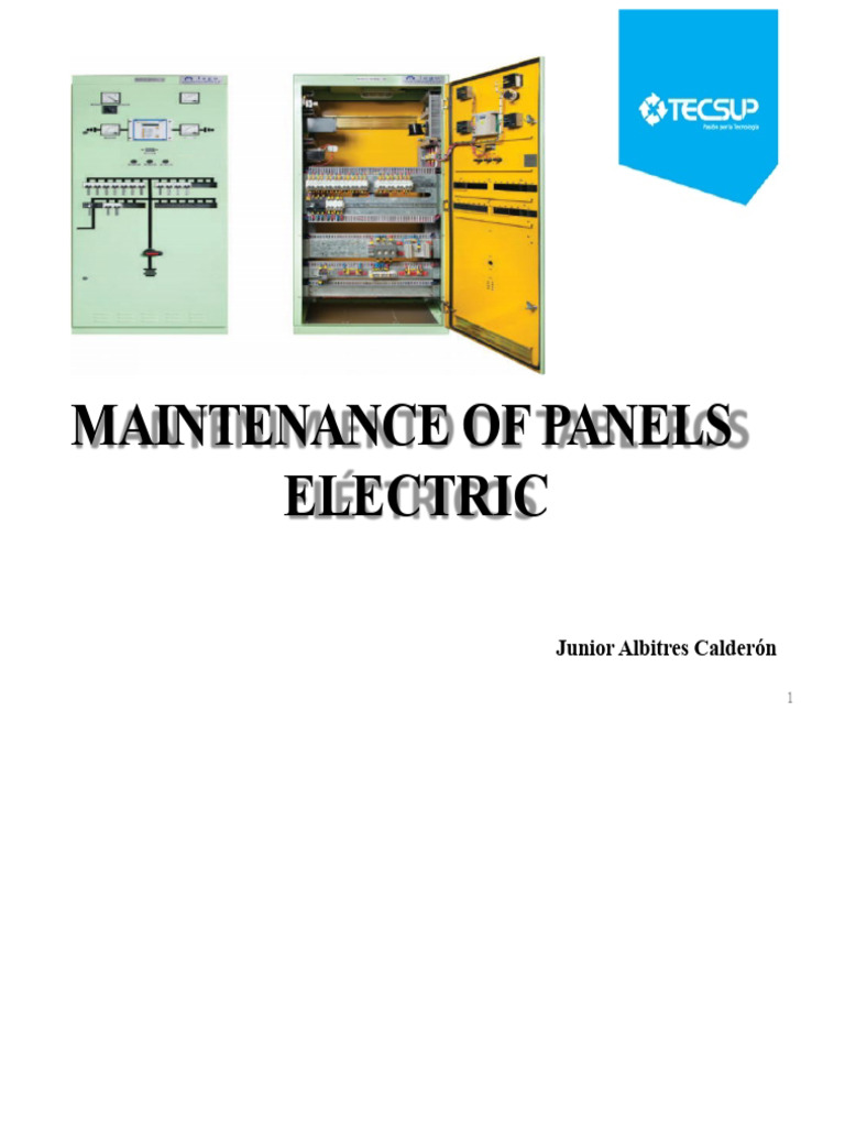 Electrical Panel Maintenance Protocol Pdf