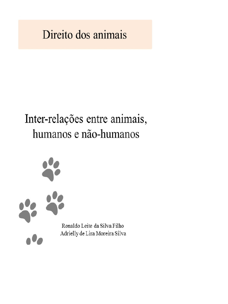 Animal Rights: Interrelations Between Animals, Humans, and Non-Humans ...
