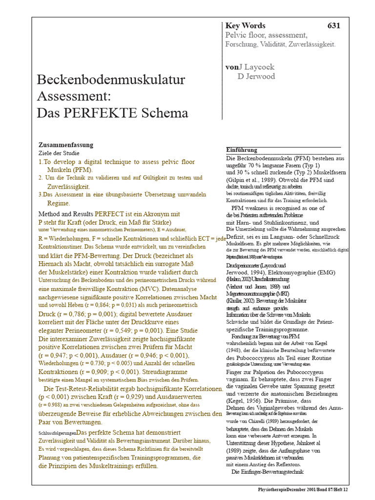 Laycock 2001 PERFECTschema | PDF