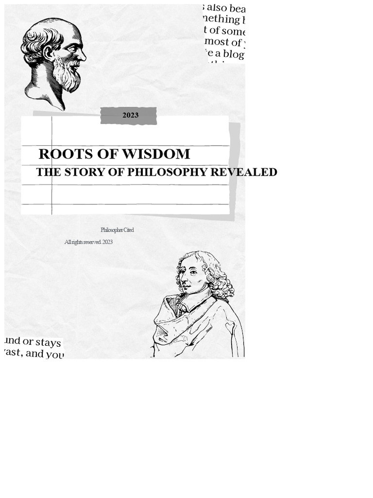 Roots of Wisdom: The History of Philosophy Unveiled | PDF | Stoicism ...