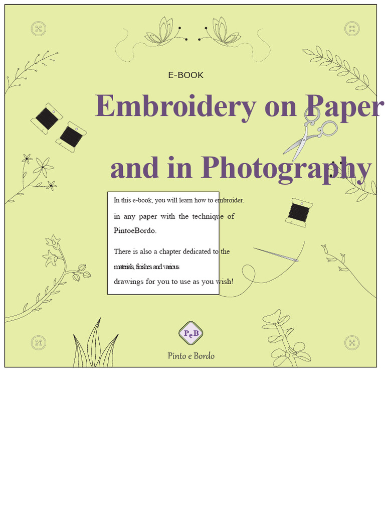 Paper Embroidery Techniques Guide | PDF | Embroidery | Textile Arts