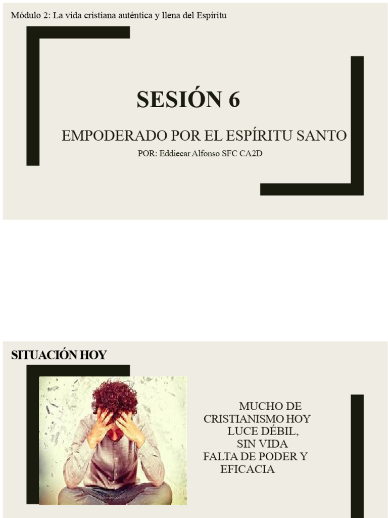 Empoderamiento del Espíritu Santo en la Fe | PDF | espíritu Santo ...