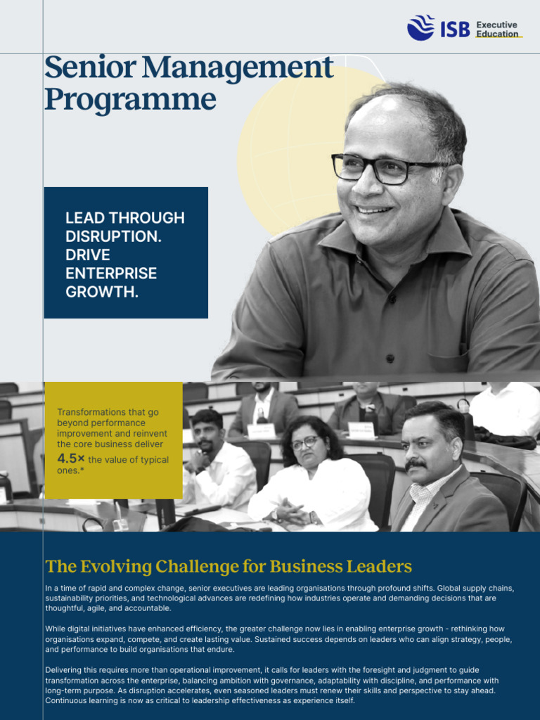Senior Management Programme Overview | PDF | Governance | Leadership
