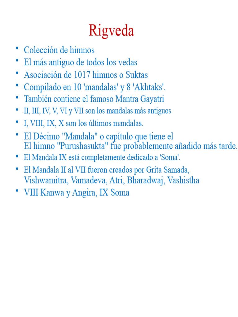 Introducción a los Vedas y su Estructura | PDF | Vedas | Deidades