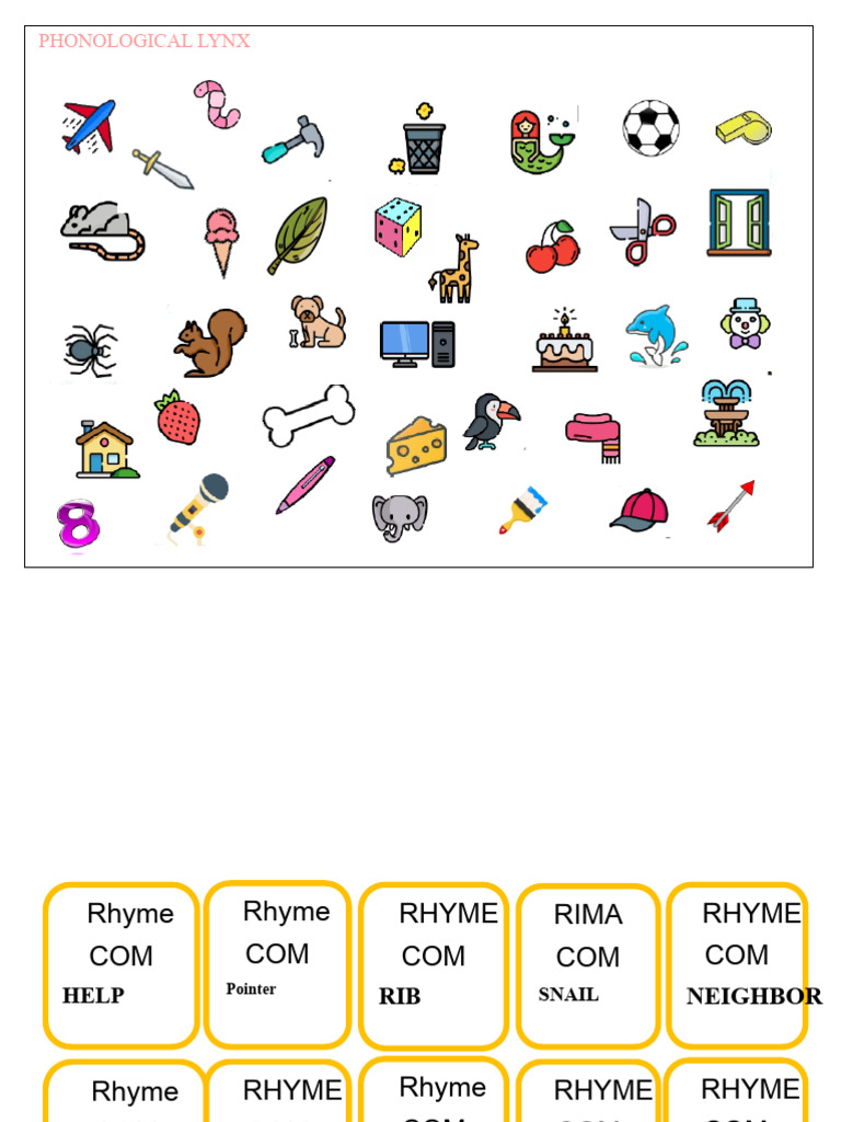 Phonological Rhyme Patterns Guide | PDF