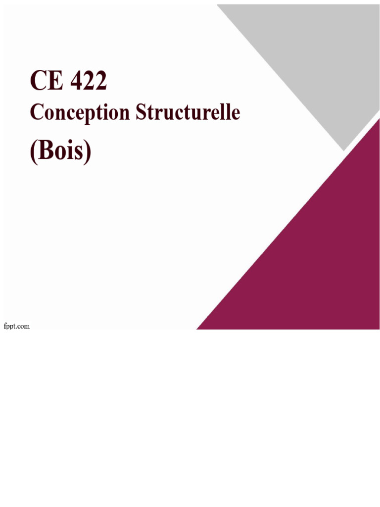 Conception Structurelle en Bois: Guide Complet | PDF | Bois
