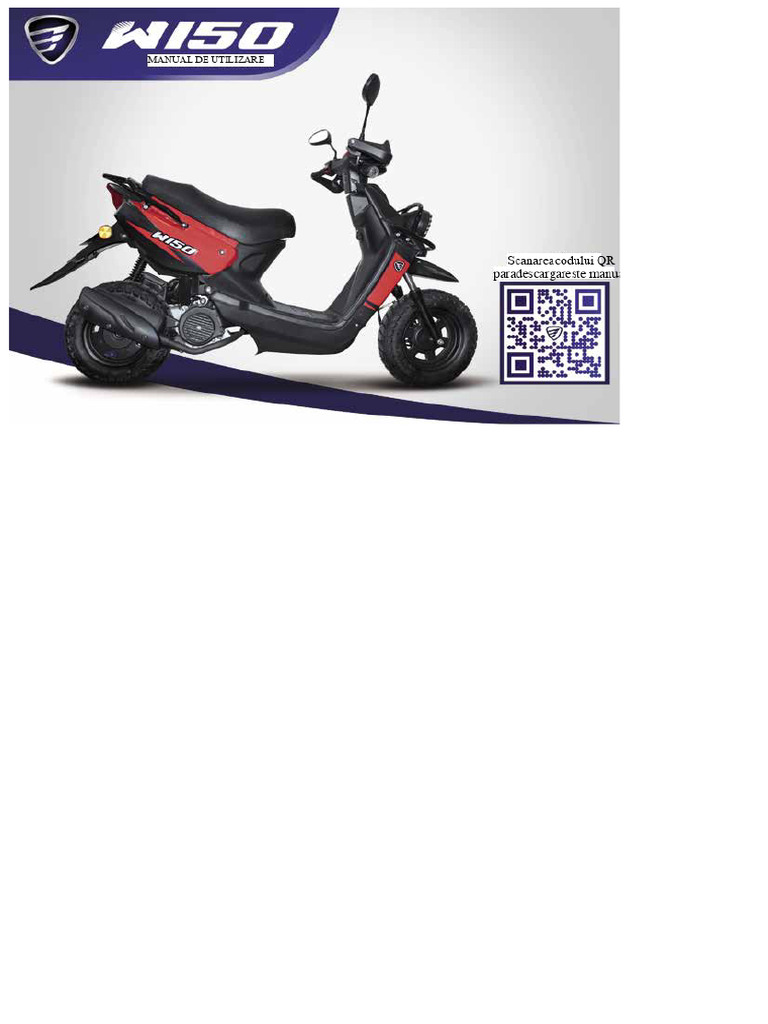 Manual de Utilizare W150, Italika | PDF