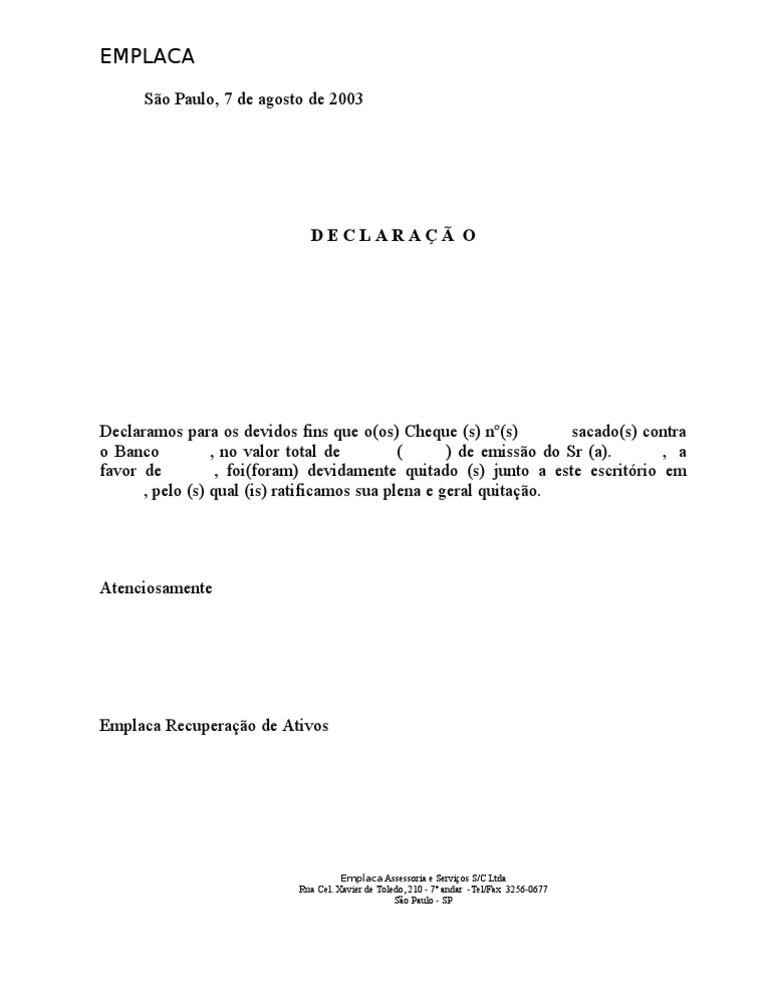 CARTA DECLARAÇÃO_CHEQUES DEVOLVIDOS