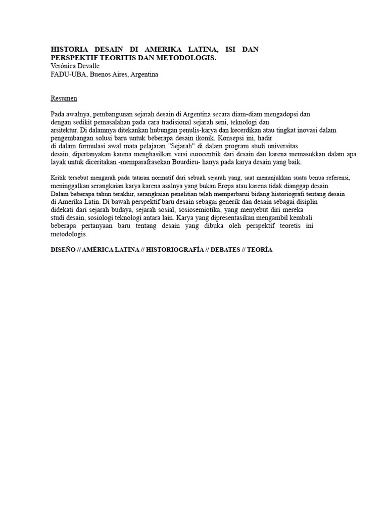 Sejarah Desain di Amerika Latin | PDF