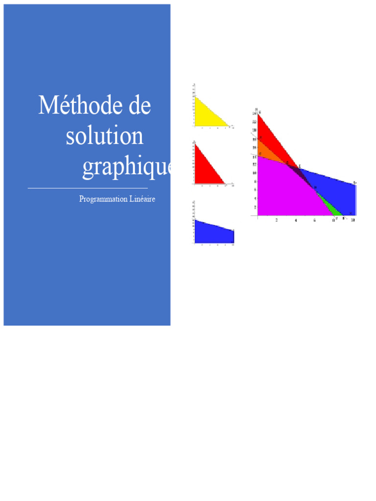 Méthode Graphique en Programmation Linéaire | PDF | Optimisation ...