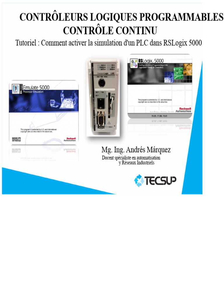 Simulation PLC avec RSLogix 5000 | PDF | Logiciel | Automate ...