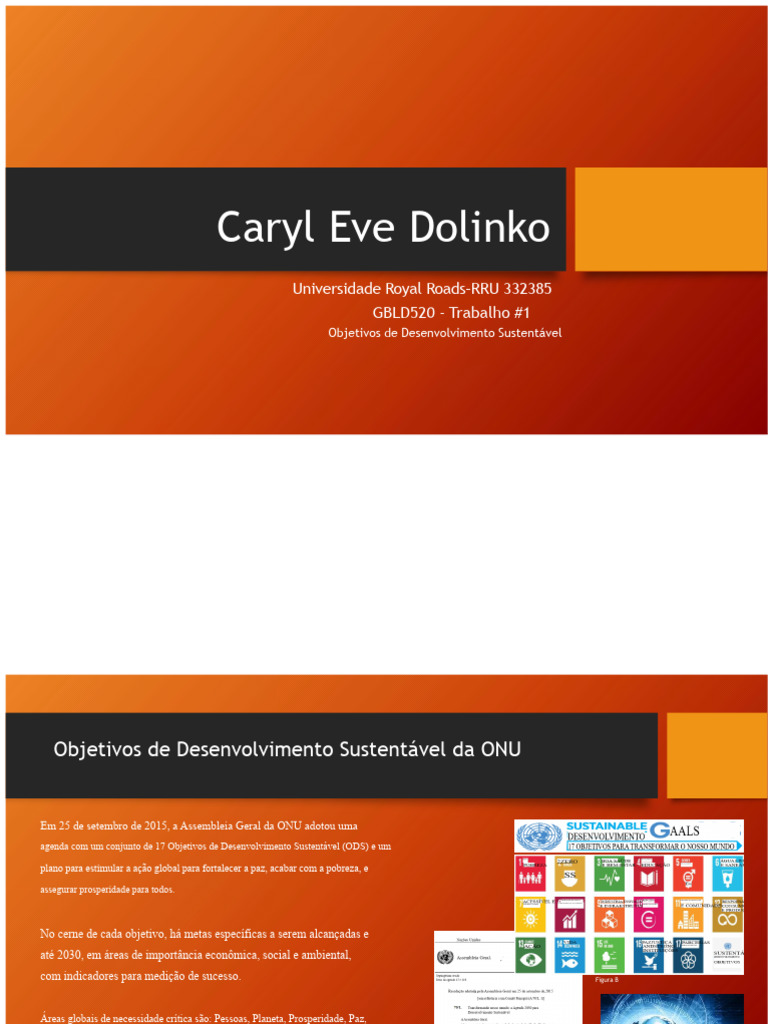 Igualdade de Gênero e ODS da ONU | PDF | Igualdade de gênero | Estudos ...