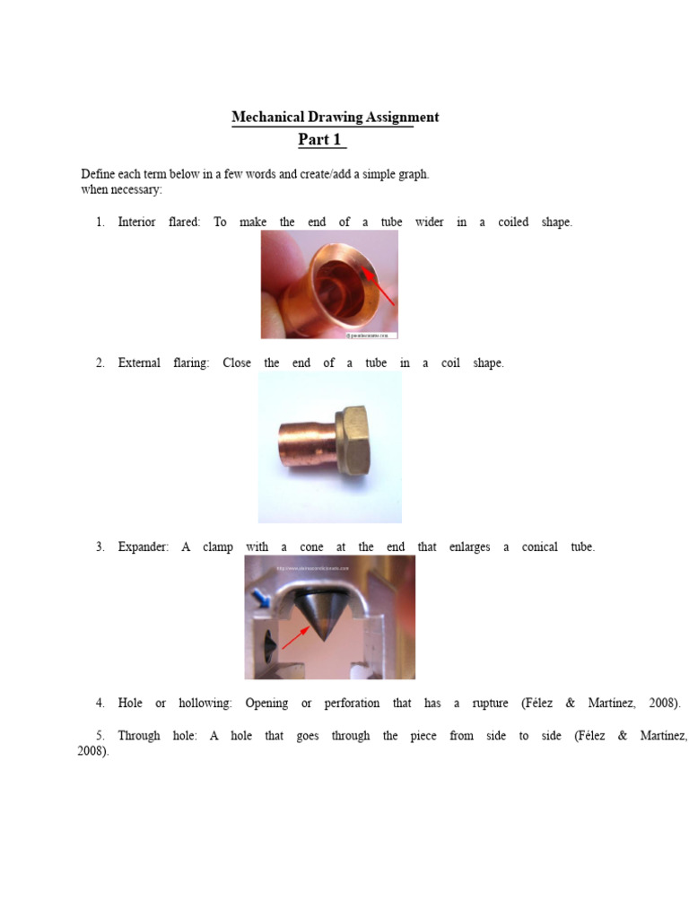 Mechanical Drawing Terms and Definitions | PDF | Industrial Processes ...