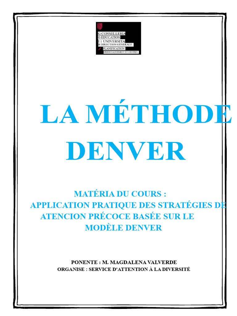 Méthode Denver : Intervention précoce ESDM | PDF | Lobe temporal | Autisme