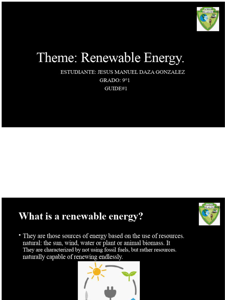 Understanding Renewable Energy Sources | PDF