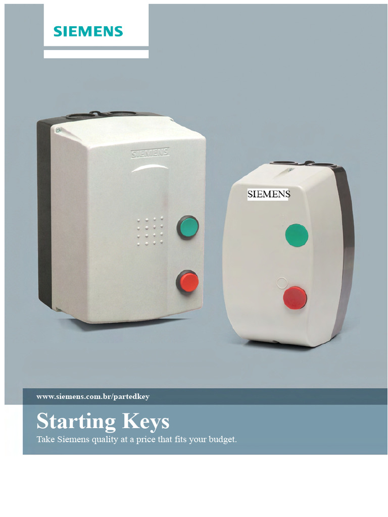 Direct Start Switch Siemens | PDF | Relay | Alternating Current