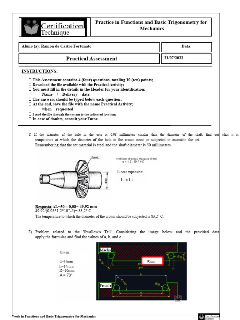Practical Activity - FTBM - 2 - Cpet | PDF