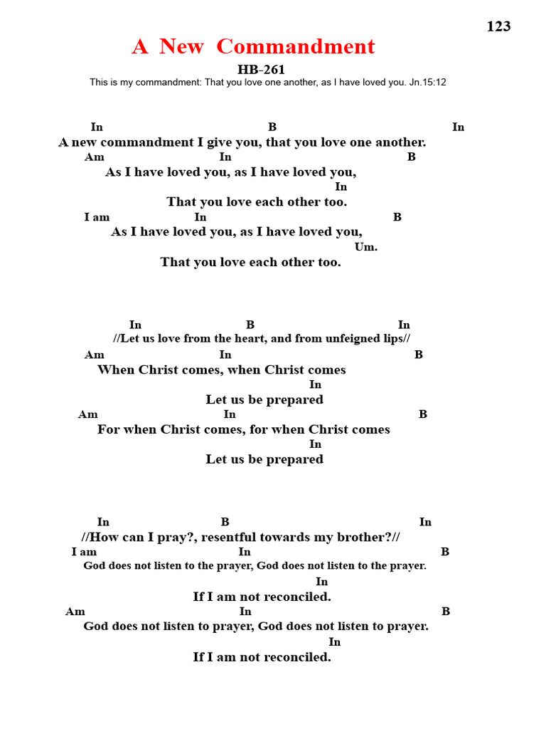 A New Commandment | PDF