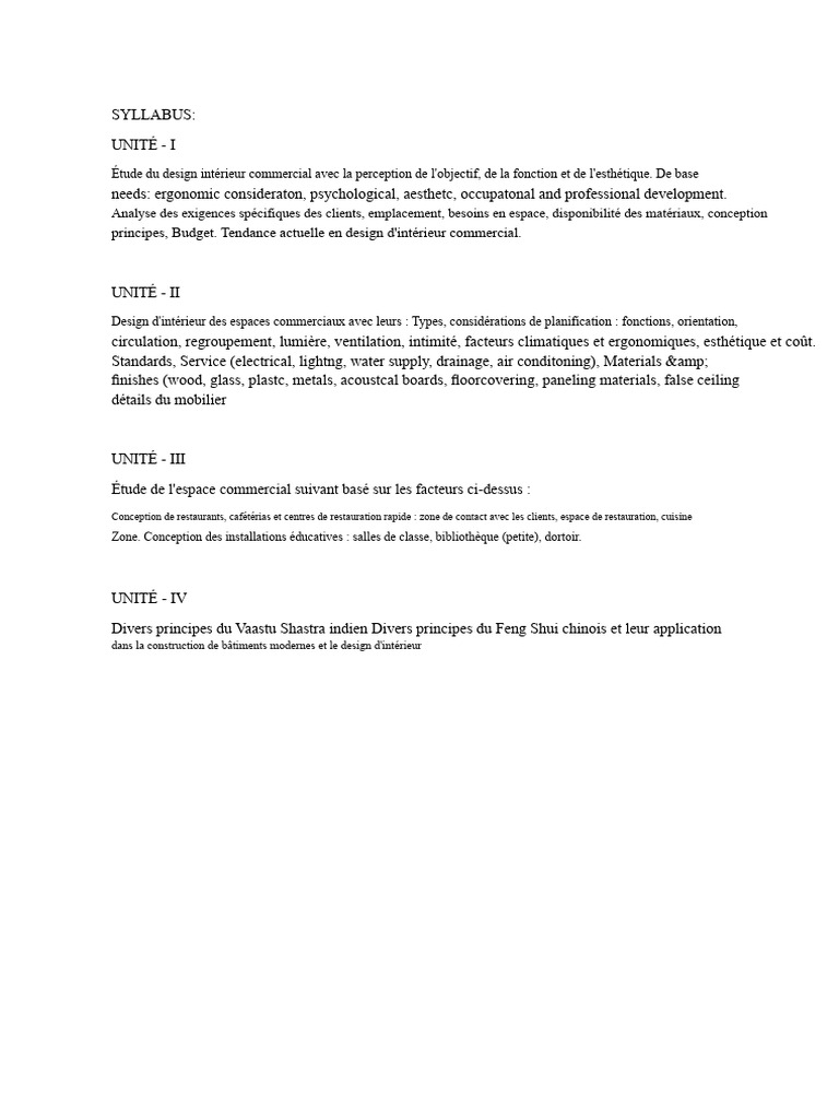 Design d'Intérieur Commercial : Guide Complet | PDF | Conception | Dessin