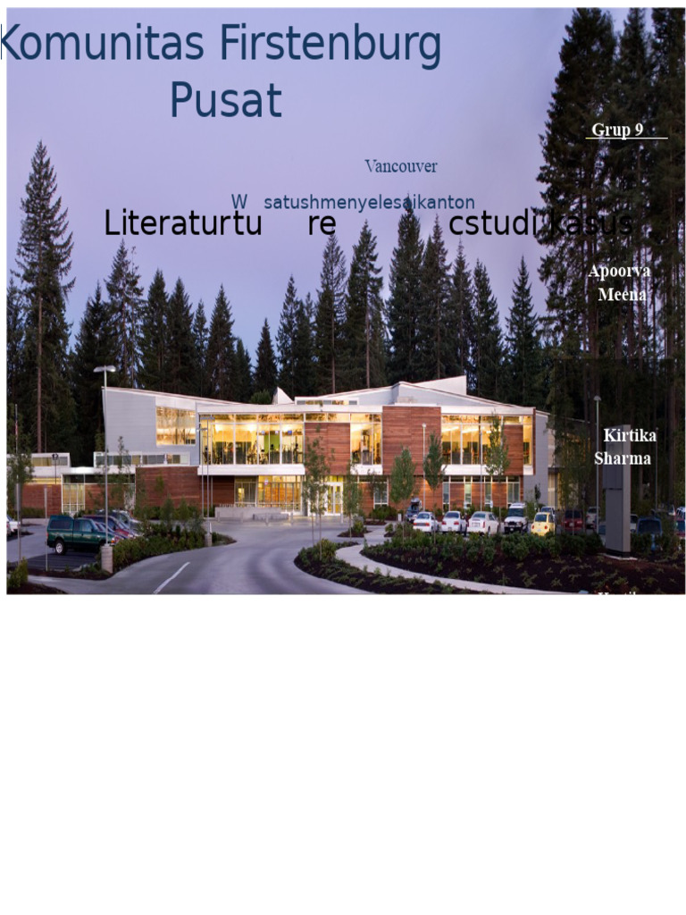 Pusat Komunitas Firstenburg Vancouver | PDF
