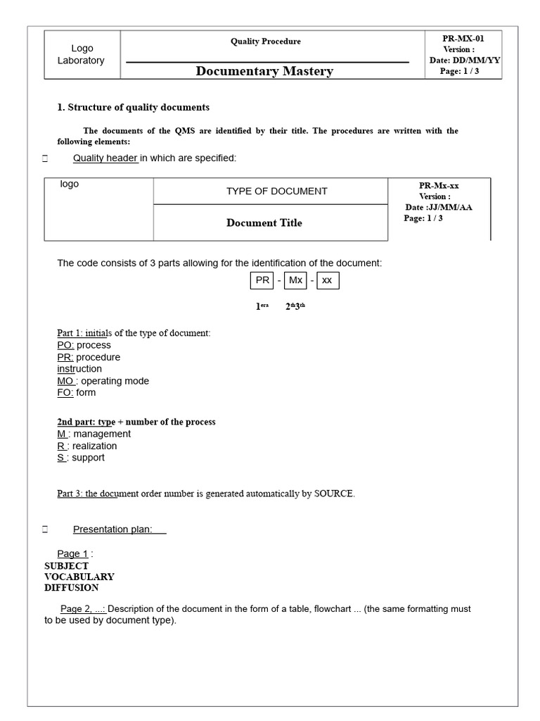 Quality Document Management Procedure | PDF | Archive | Information ...