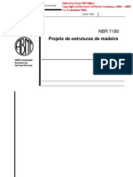 NBR 7190 DESBLOQ - Projetos de Estrutura de Madeira