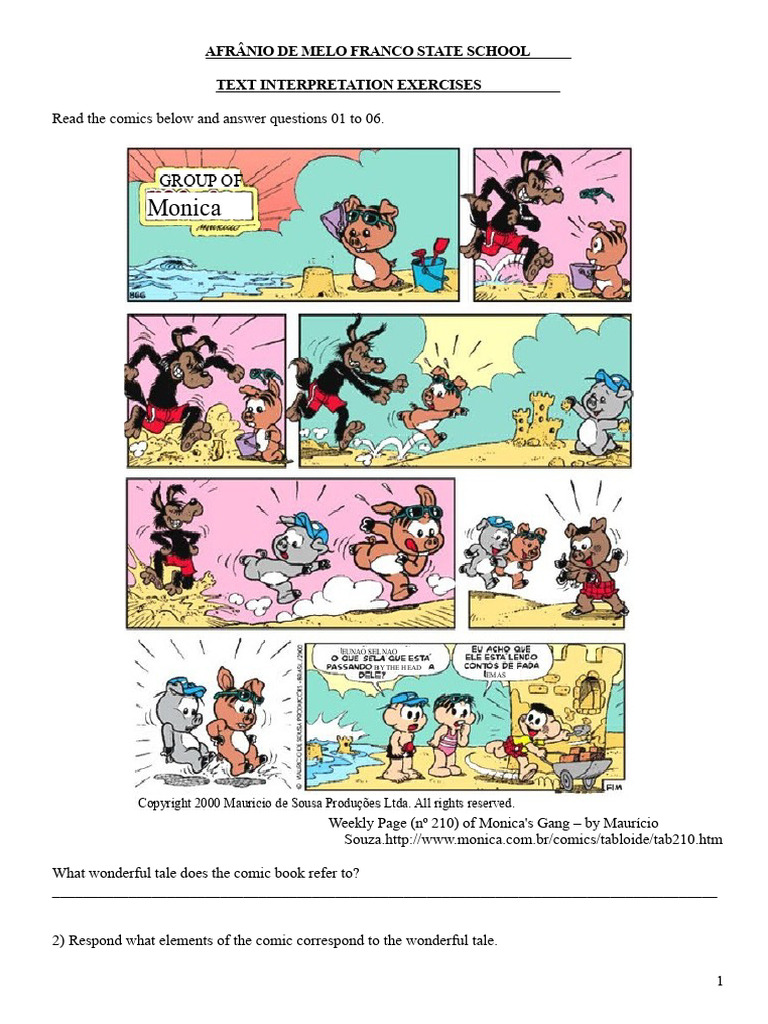 Wonderful Tale - Exercises | PDF