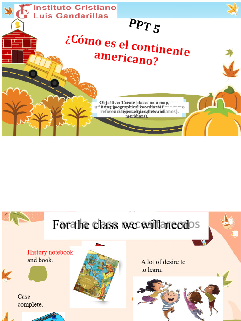 4th Grade - HISTORY AND GEOGRAPHY - Unit No. 1 - PPT No. 5 - Geographic ...