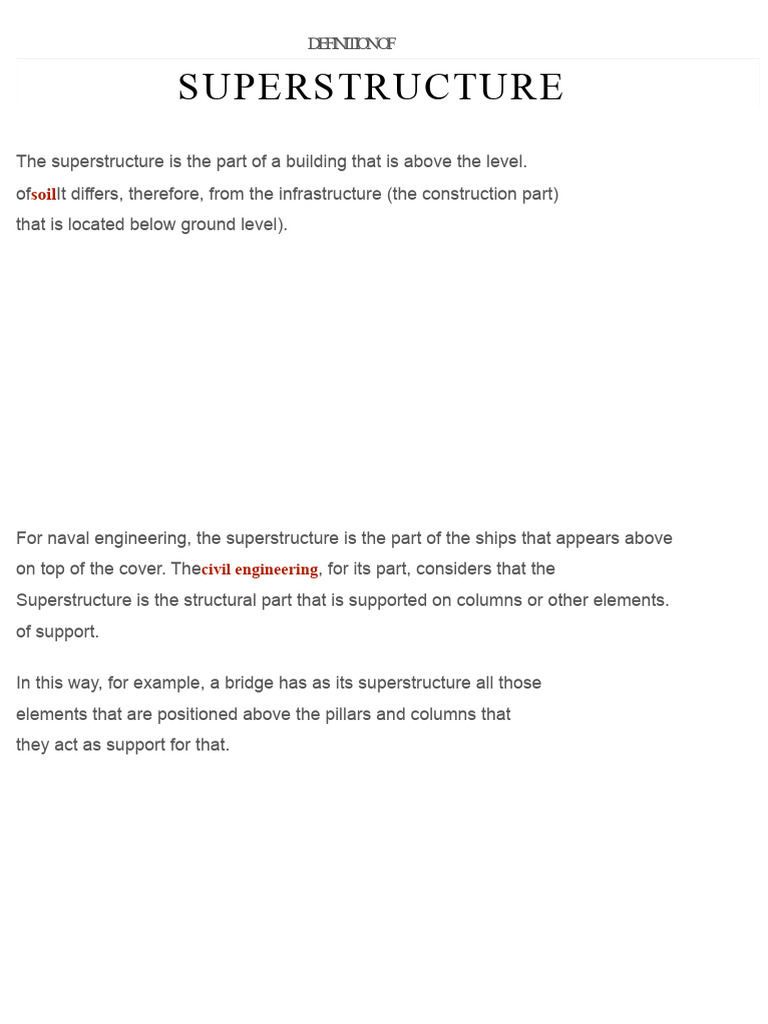 Understanding Superstructure in Construction | PDF