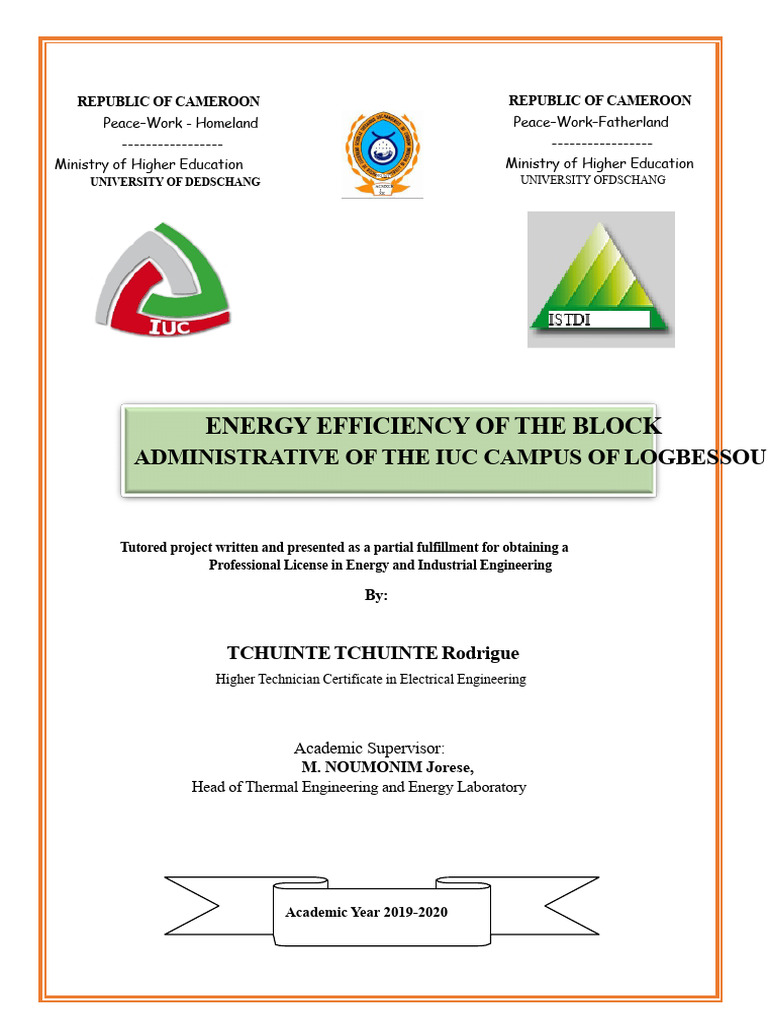 Supervised Project - Energy Efficiency of the IUC Administrative Block ...