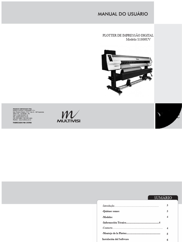 Guía Completa para Plotter S1800UV | PDF | Microsoft Windows | Ventana ...