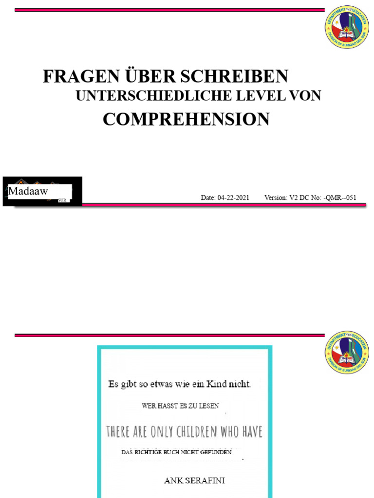 Fünf Ebenen Des Verstehens | PDF