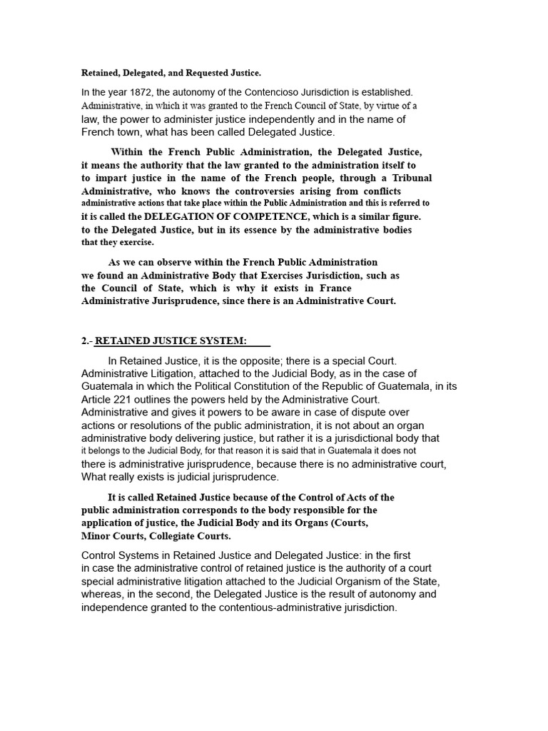 Retained Justice | PDF | Jurisdiction | Damages
